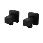 Square Matte Black Washing Machine Taps